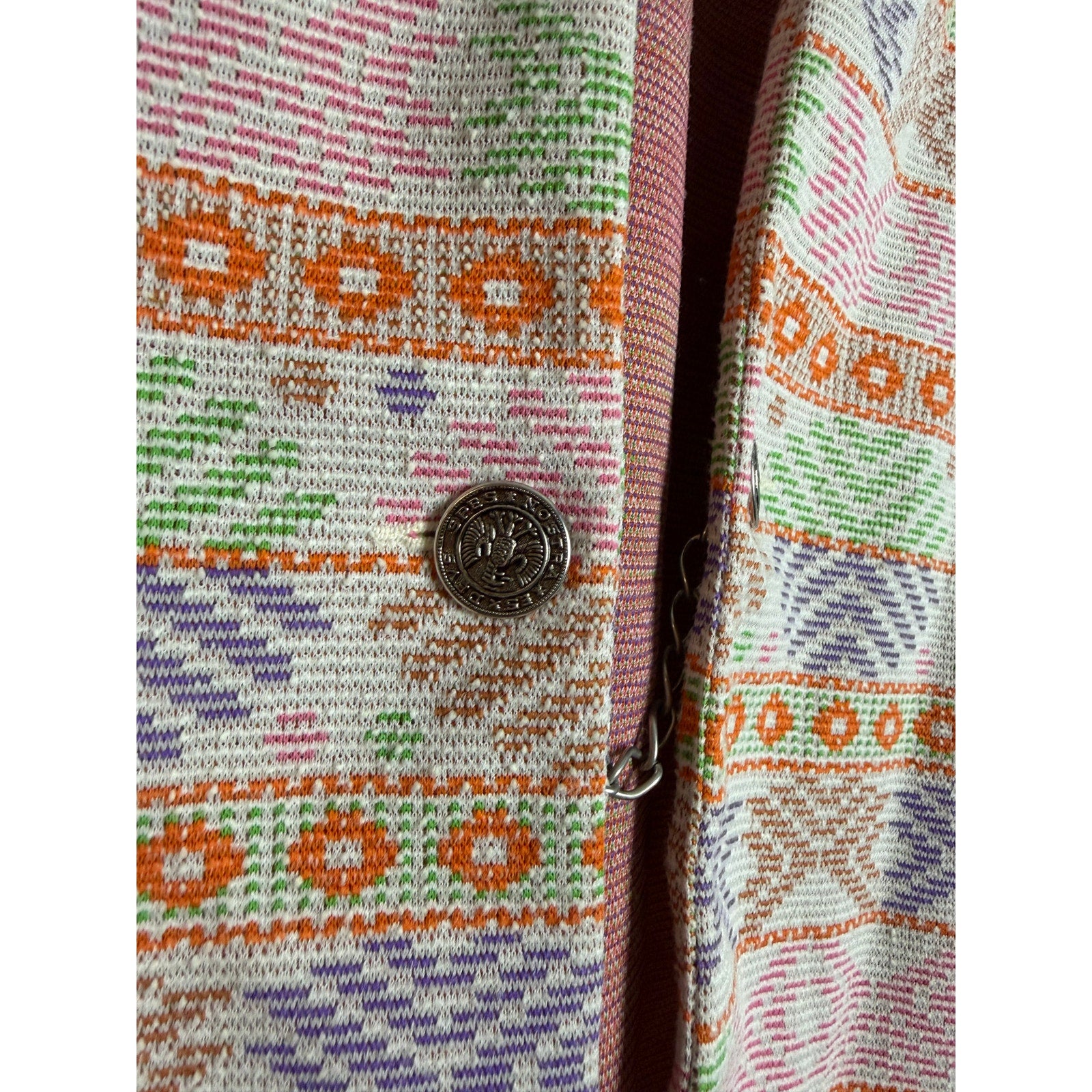 Vintage 90s Aztec Western Boho Vest Prior Westerns Denver