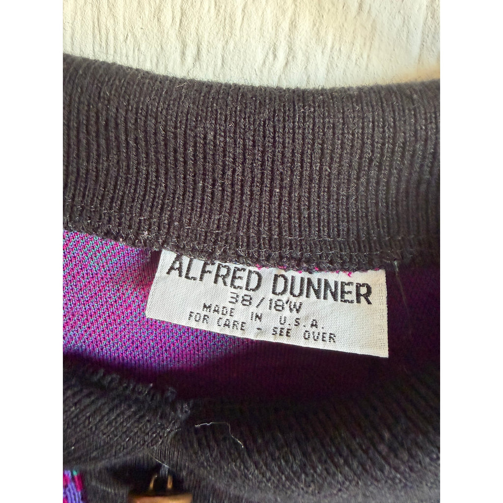 Vintage Alfred Dunner Floral Tapestry Jacket Sweater 80s 90s USA Womens 18W Plus