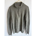 Vintage Joseph Abboud Wool Blend Quarter Zip Sweater Olive Green Pullover XL