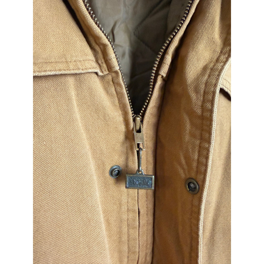 Vintage Walls Western Wear Insulated Duck Canvas Work Jacket | Tan | XL USA Made