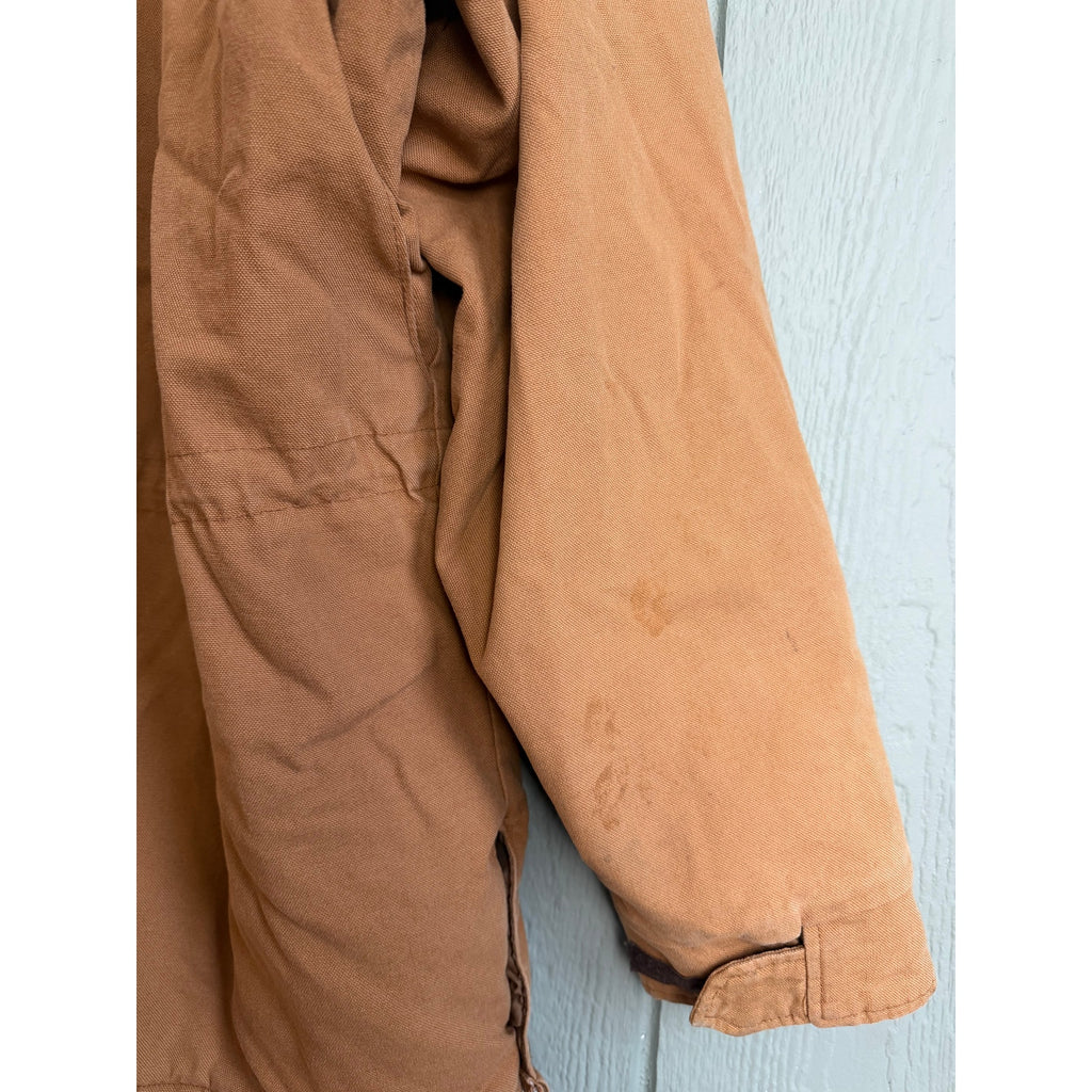 Vintage Walls Western Wear Insulated Duck Canvas Work Jacket | Tan | XL USA Made