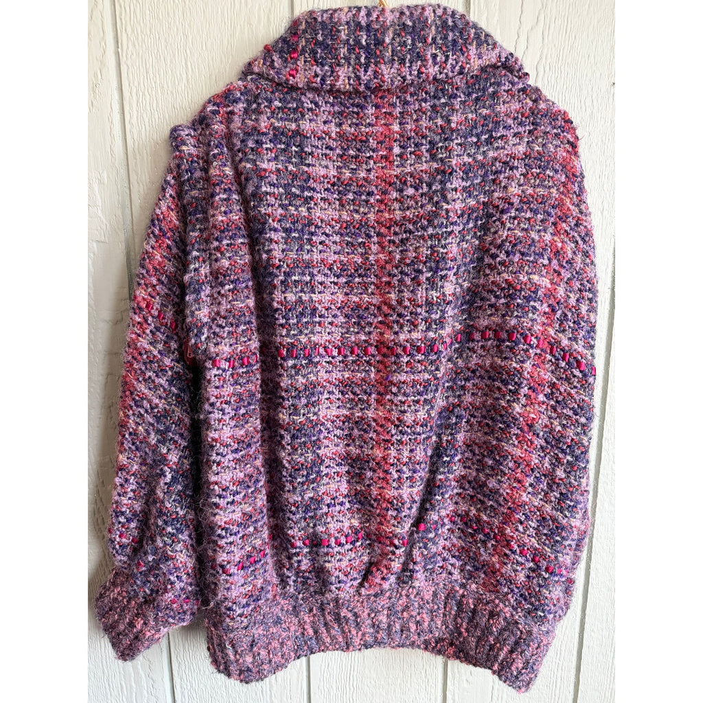 Vintage Tapestries Ireland Zip-Off Sleeve Wool Knit Jacket Sweater Ireland