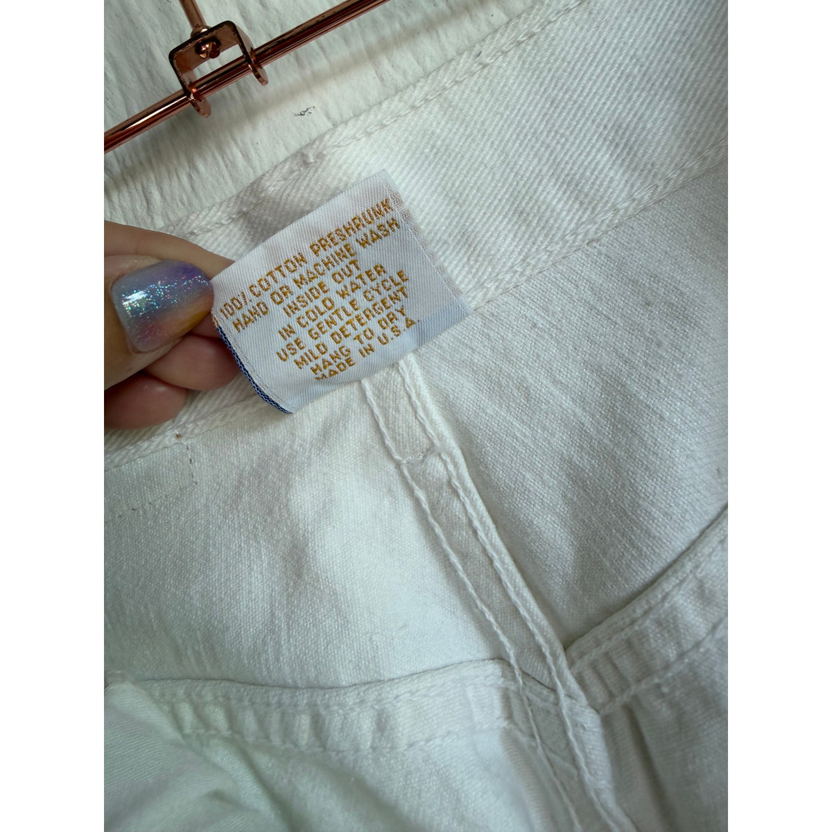 Vintage Monique Jeans White Size 9/10 High Rise Jeans Beads