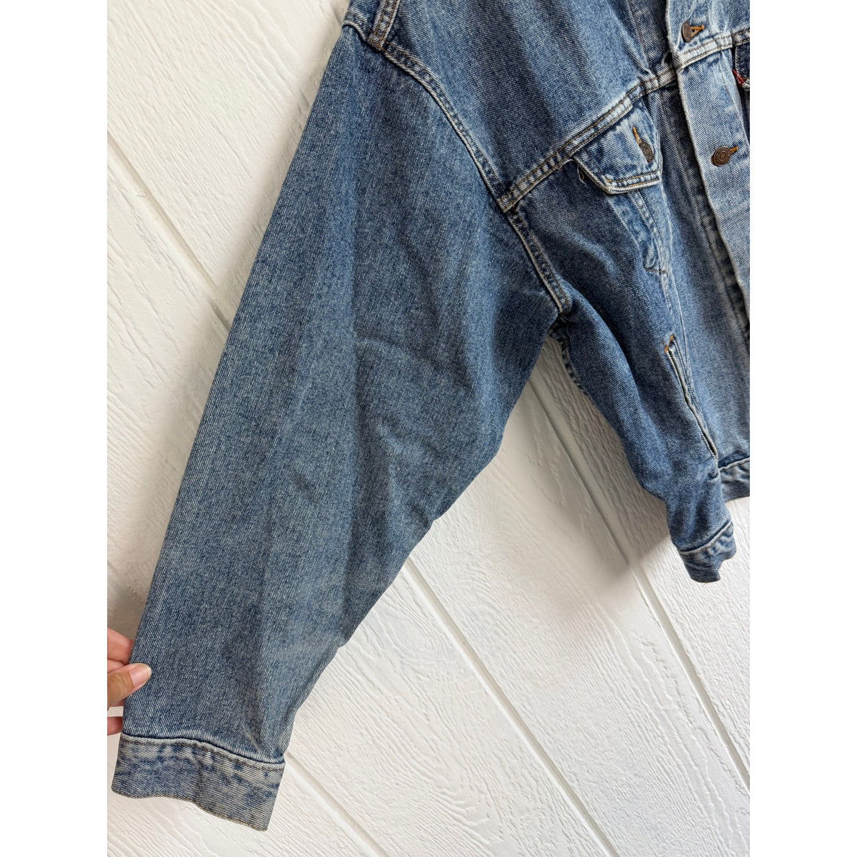 Vintage Levi’s 70507 Denim Trucker Jacket USA Large Oversized 80s 90s Blue Jean