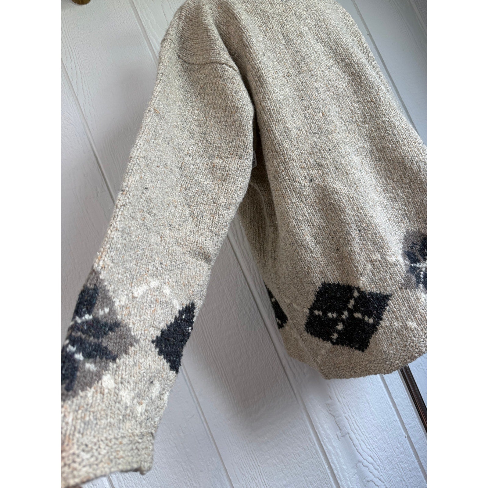 Vintage Woolrich Women's Wool Blend Toggle Sweater Nordic Pullover, XL