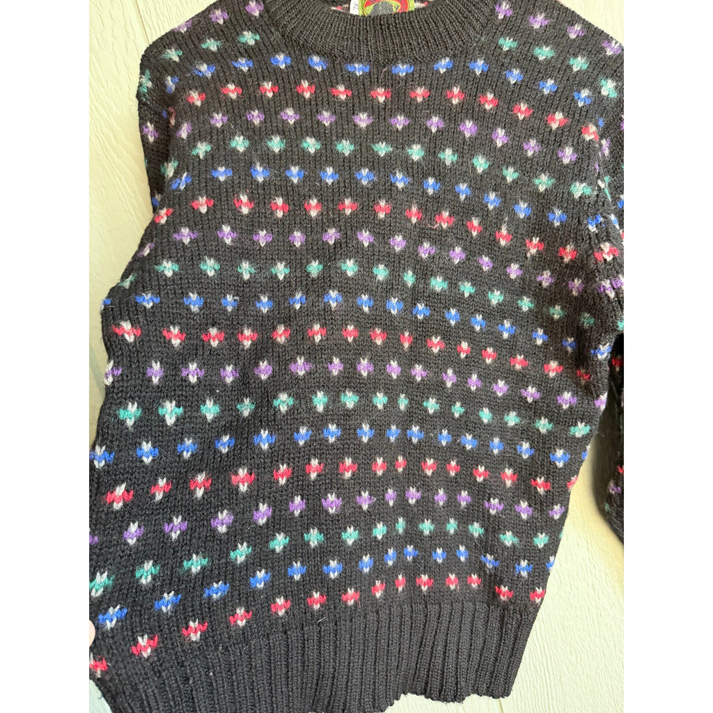 Vintage Boston Traders 100% Pure Wool Sweater | Colorful Knit | Unisex