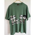 Vintage 1990s Peanuts "Joe Cool" Graphic T-shirt Sage Green Single Stitch USA