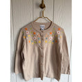 Vintage Breckenridge Floral Embroidered Cardigan PL Cottagecore Button Front
