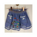 Vintage 90s Artigianto Ricami Denim Size 1 Embroidered Pinocchio Disney