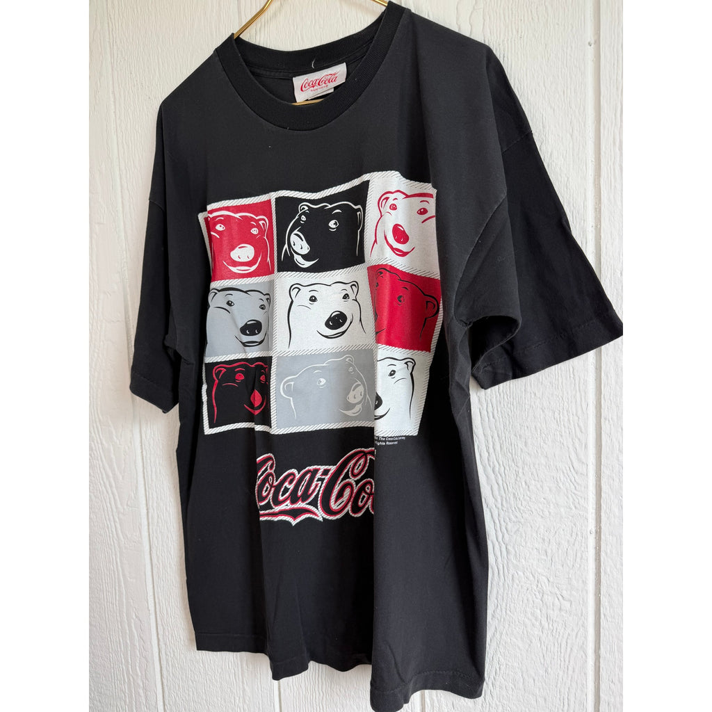 Vintage 90s Coca Cola Single Stitch USA Polar Bear Tee, XL