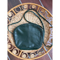 Vintage Carlos D' Santi Forest Green Genuine Leather Crossbody Shoulder Bag Boho