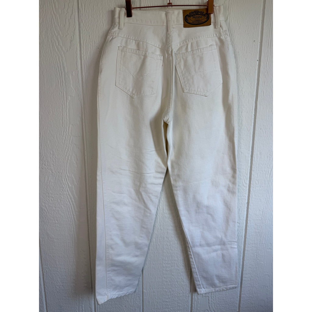 Vintage Monique Jeans White Size 9/10 High Rise Jeans Beads