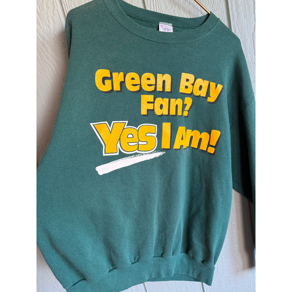 Vintage 90s Green Bay Packers Crewneck, Made in Usa XL