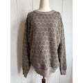 Vintage 90s Towncraft Textured Knit Sweater Size Large Neutral Crewneck