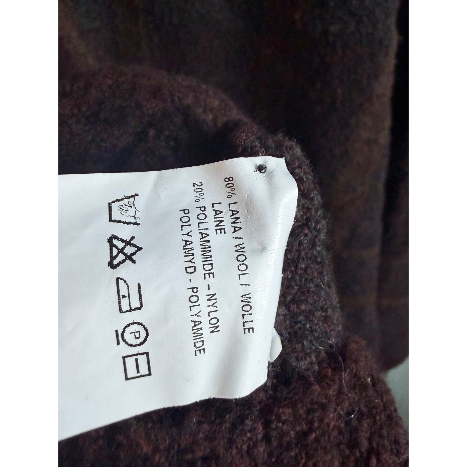 Vintage Italian Wool Blend Plaid Sweater, Lenor Romano LG