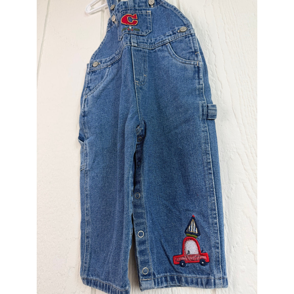 Vintage Carters Jean Overalls 18-24 Months Little Truck Logo