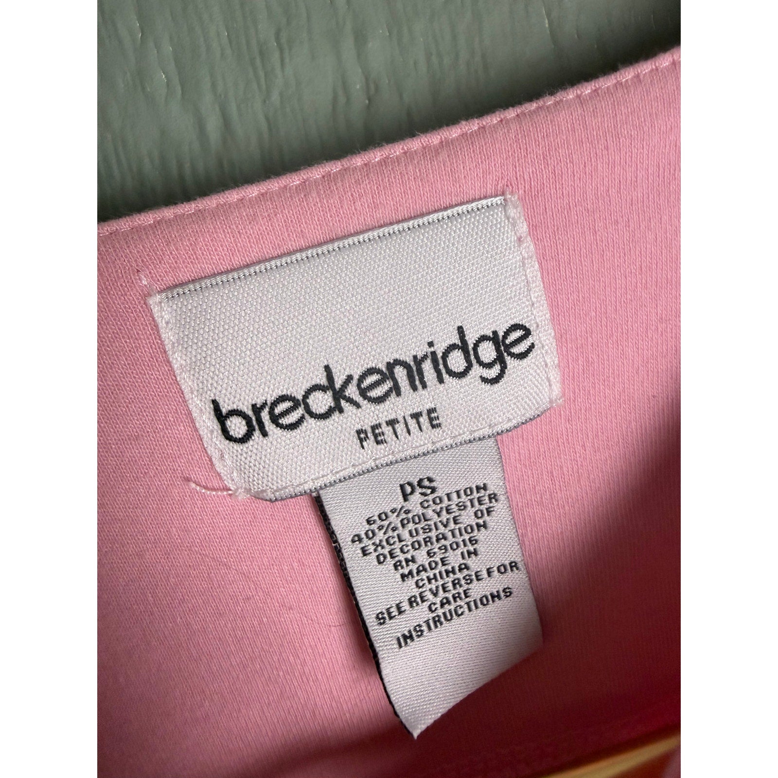 Vintage Breckenridge Petite Pink Embroidered Floral Cardigan | Cottagecore | PS