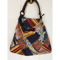 Y2K Lucky Brand Patchwork Shoulder Bag Boho Embroidered Textile Hobo Purse