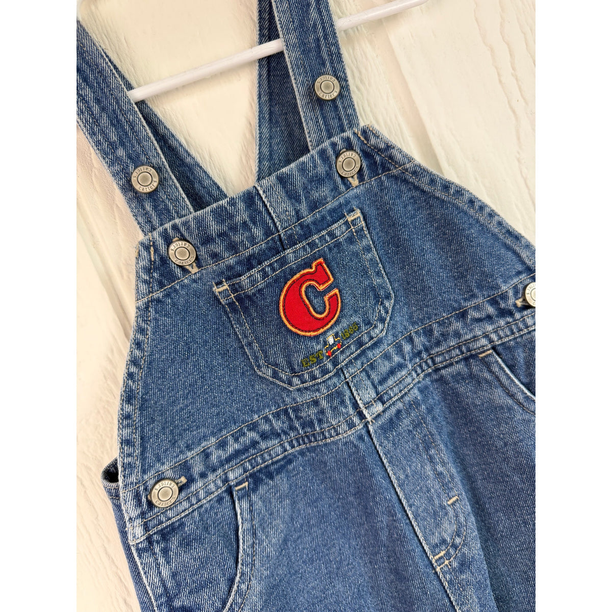 Vintage Carters Jean Overalls 18-24 Months Little Truck Logo