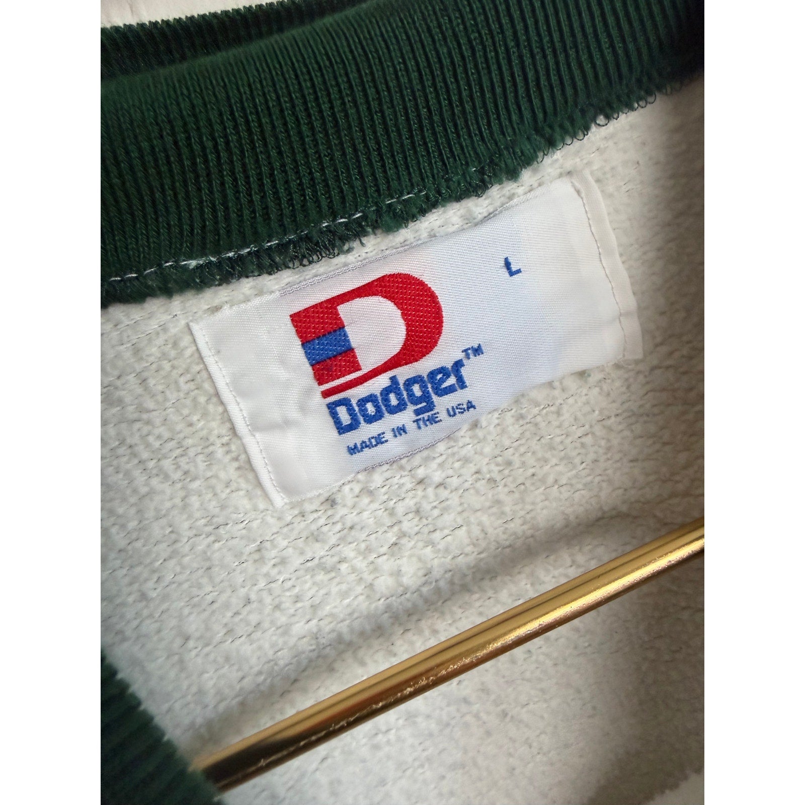 Vintage 90s Green Bay Packers Collared Pullover Sweatshirt, Size Large