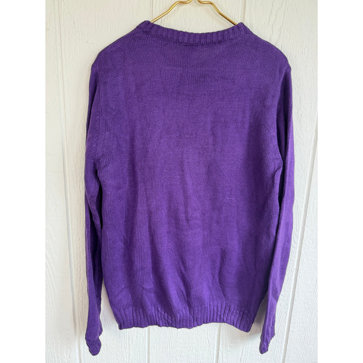 Y2K Halloween Witch Sweater Purple Graphic “I Woke Up Like This” Size Medium