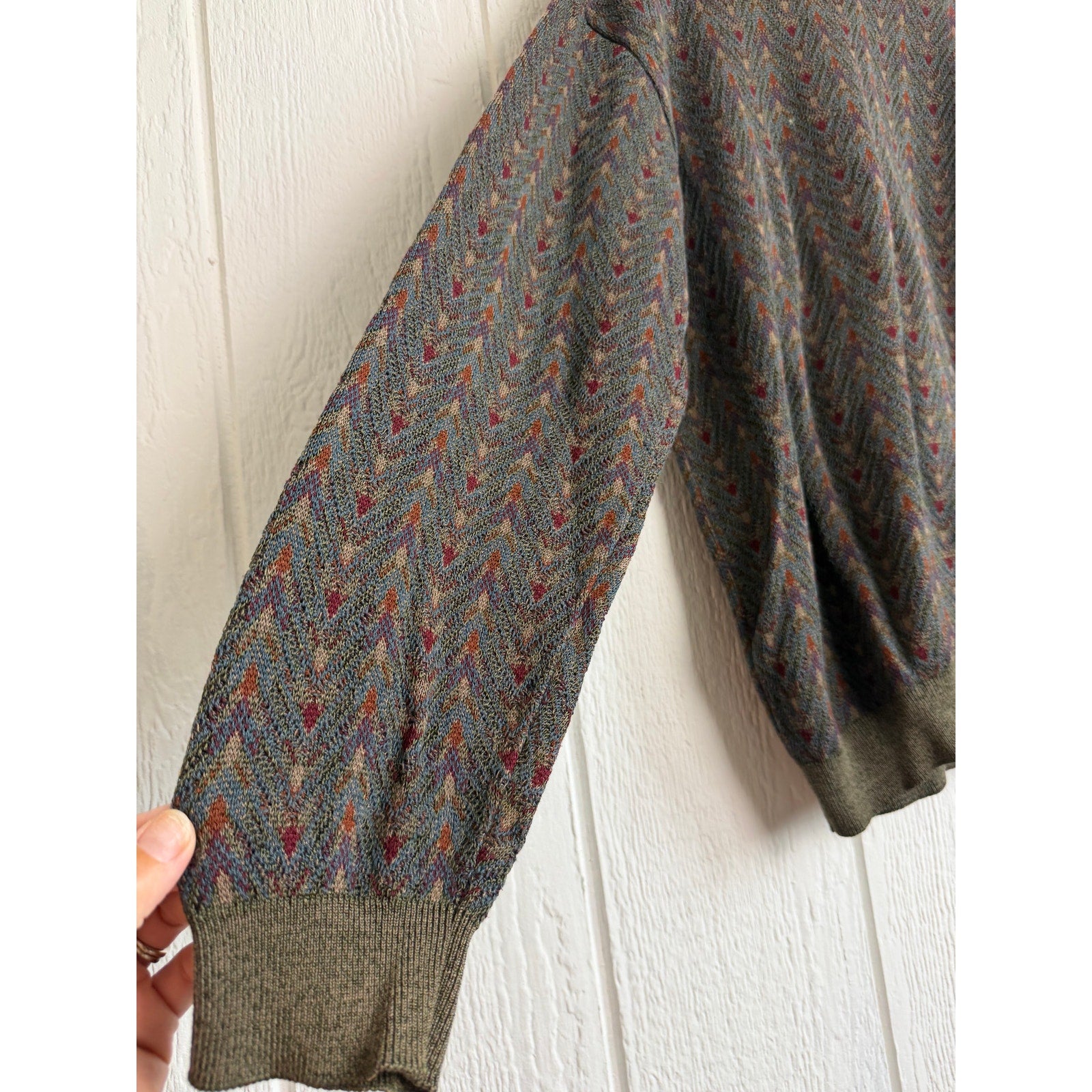 Vintage Tricots St. Raphael Grandpa Sweater, Medium USA Made