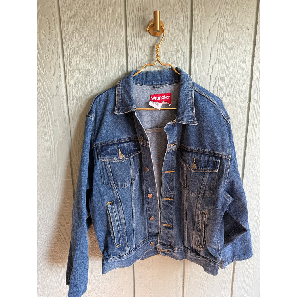 Vintage Jean Jacket Wrangler Hero Denim, Medium