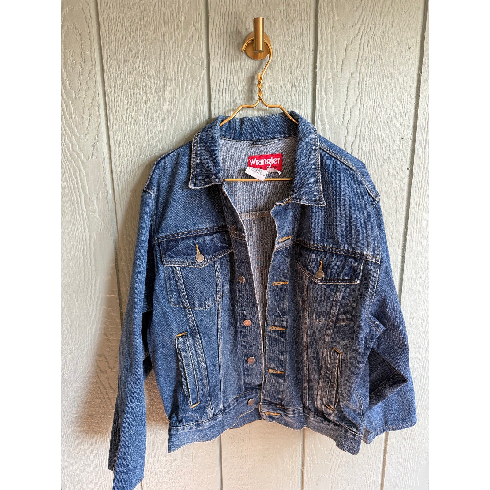 Vintage Jean Jacket Wrangler Hero Denim, Medium