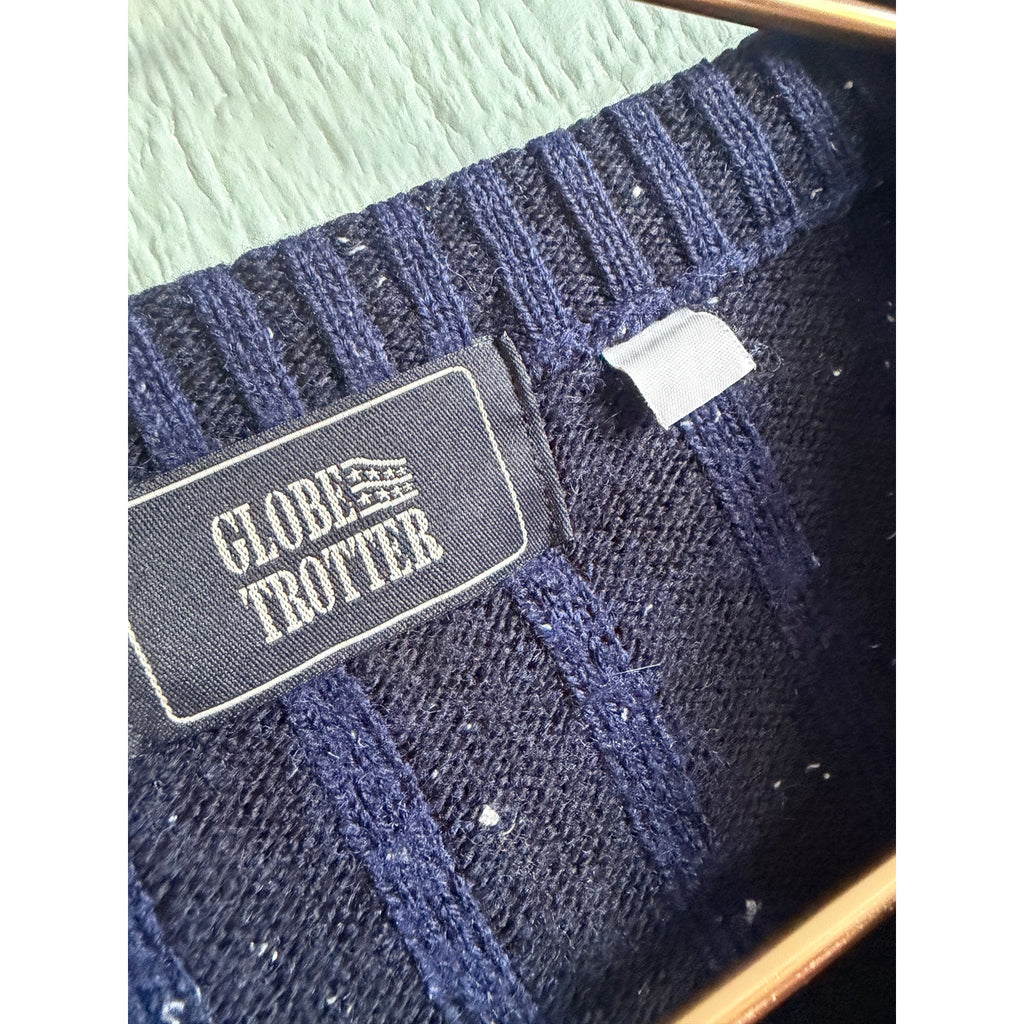 Vintage 90s Textured Stripe Knit Sweater – Globe Trotter, LG