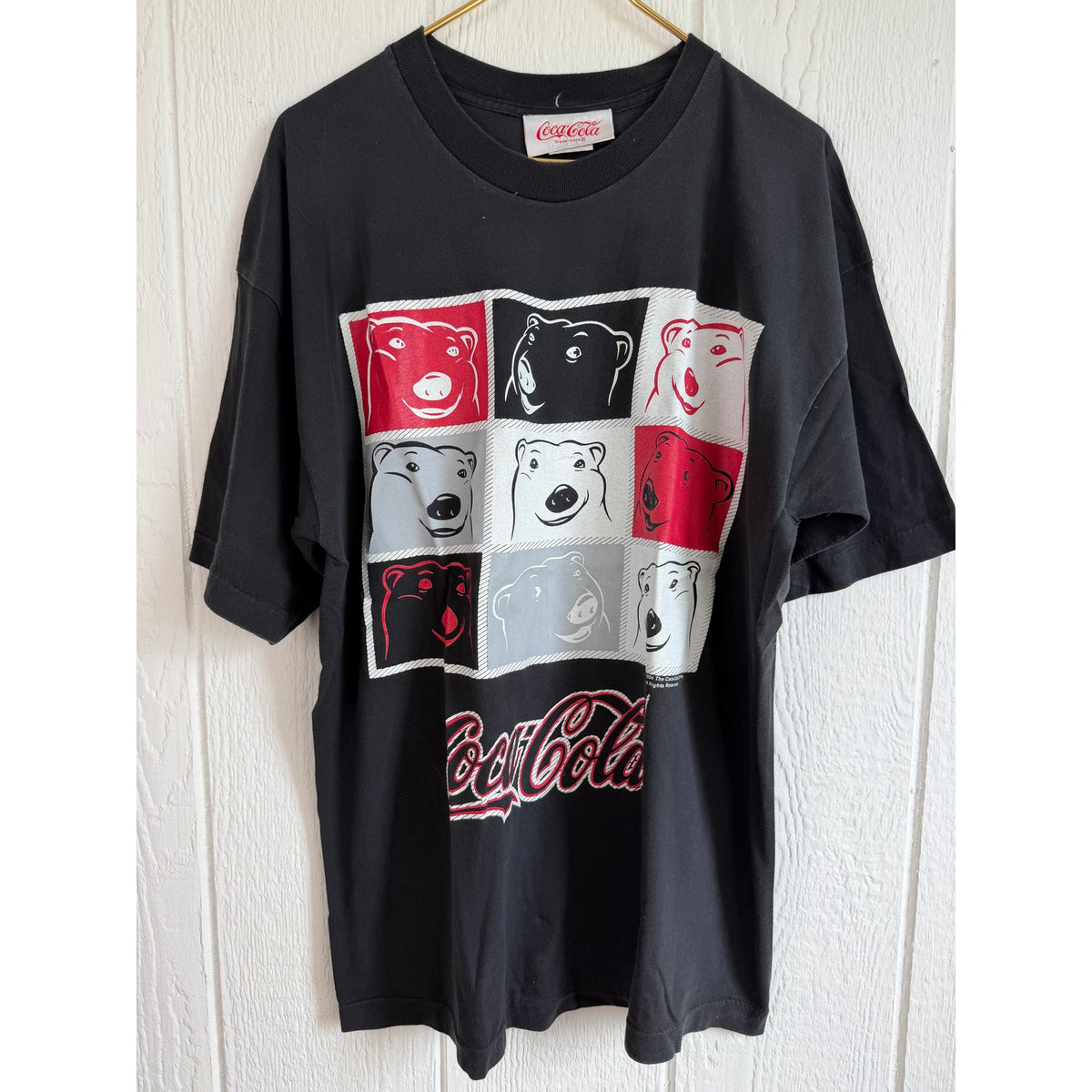 Vintage 90s Coca Cola Single Stitch USA Polar Bear Tee, XL