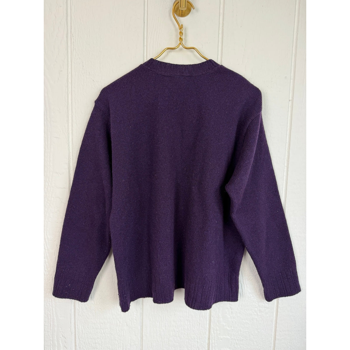 Vintage Liz Claiborne Collection Purple Wool Sweater USA Large