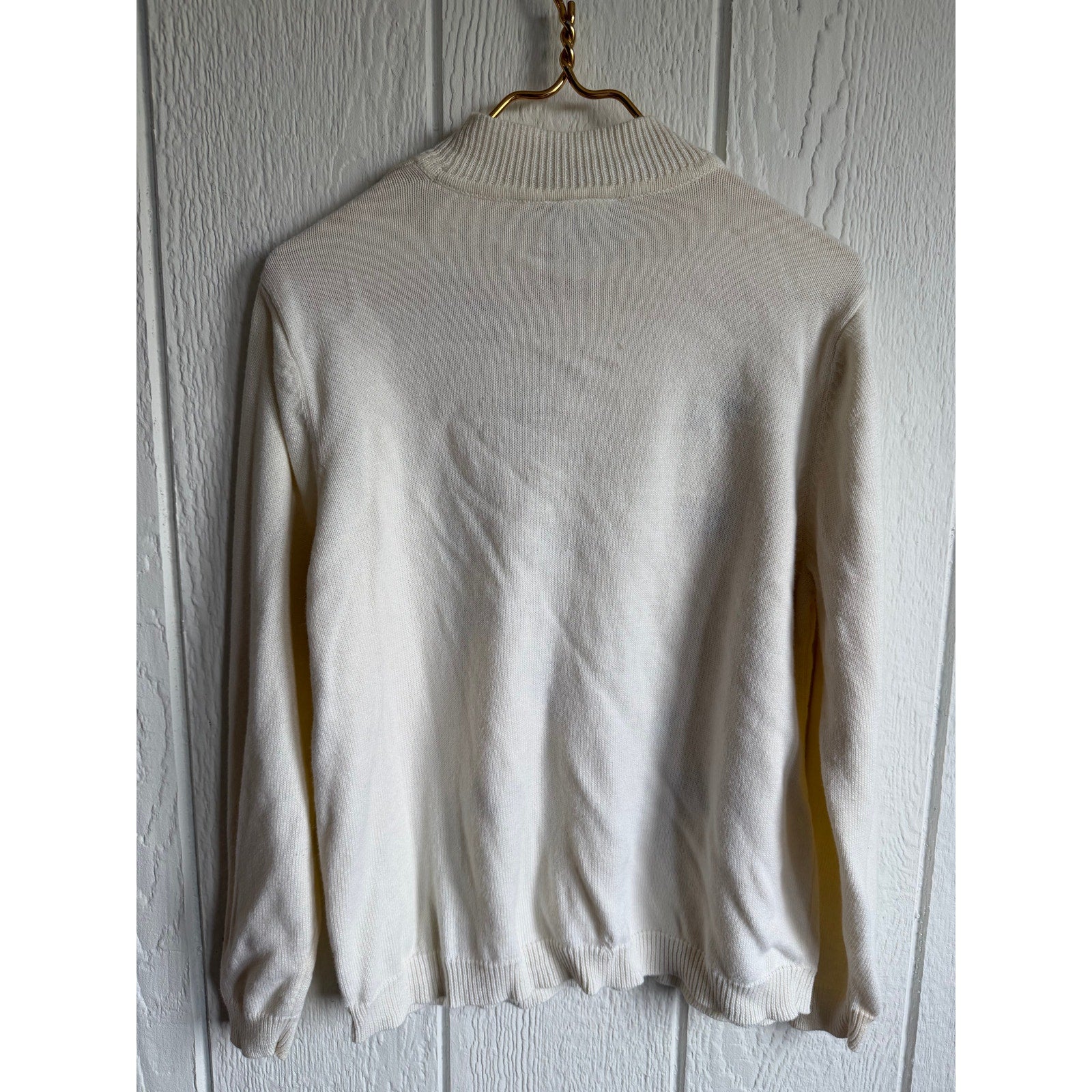 Vintage Blair Embroidered Floral Mock Neck Sweater Women’s Large Cottagecore