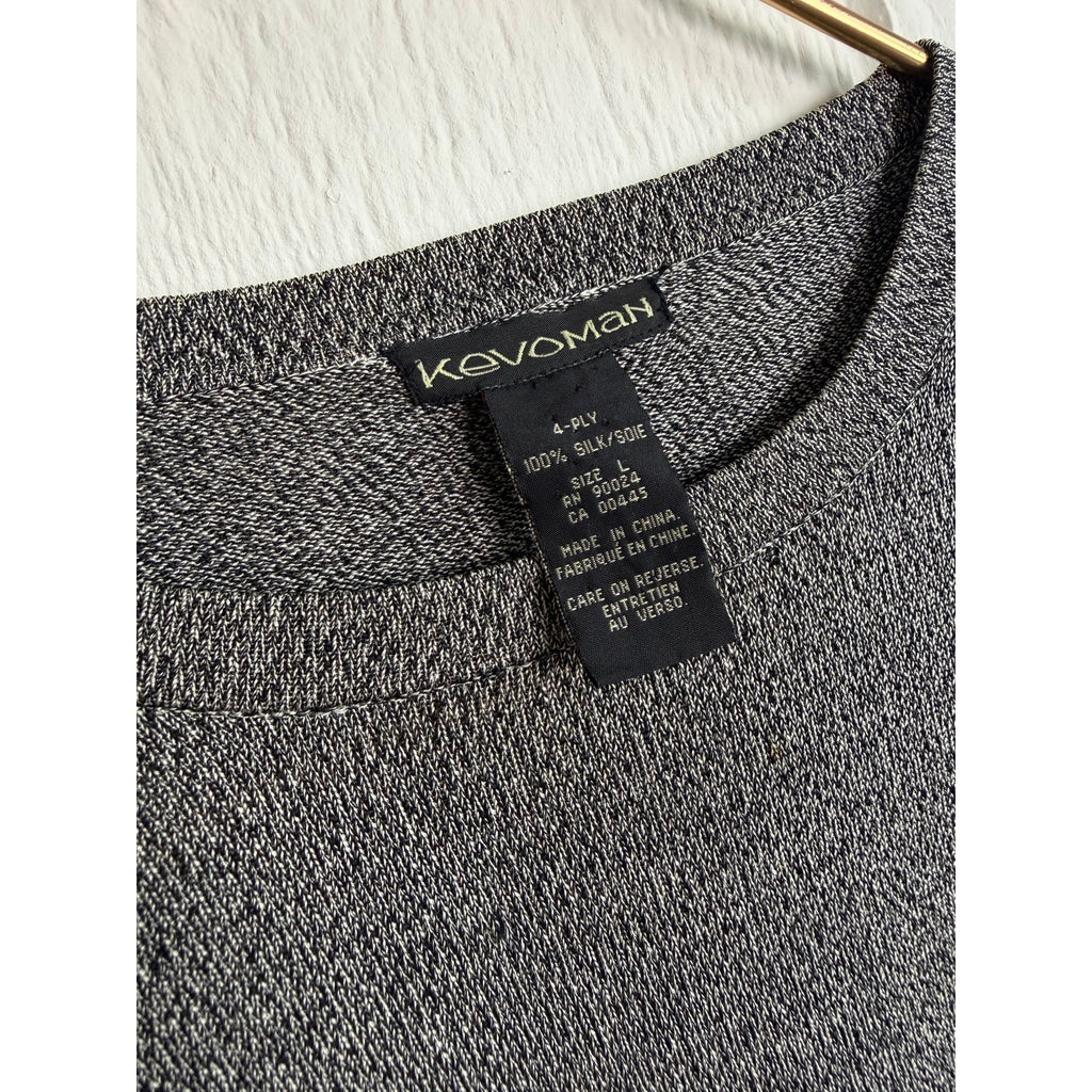 Vintage Kevoman 100% Silk Shirt, Men's Large