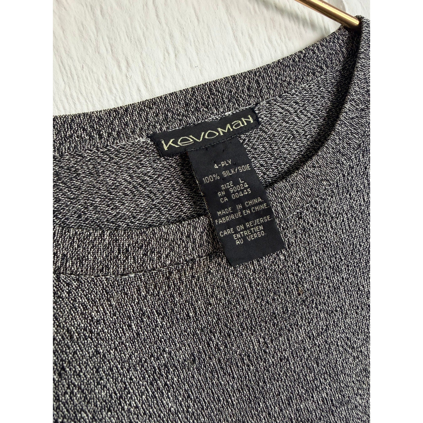 Vintage Kevoman 100% Silk Shirt, Men's Large