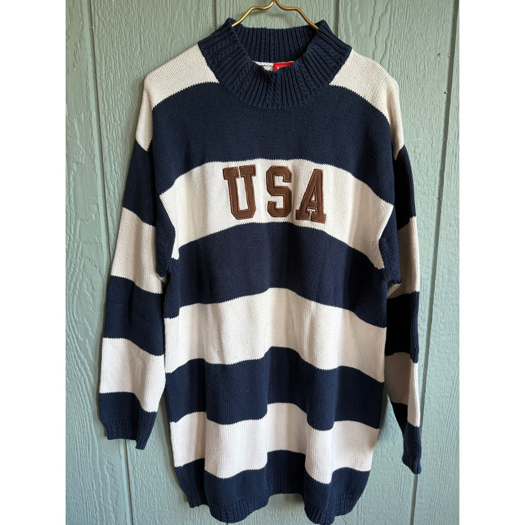 Vintage American Chunky Sweater Dress Tunic, Large