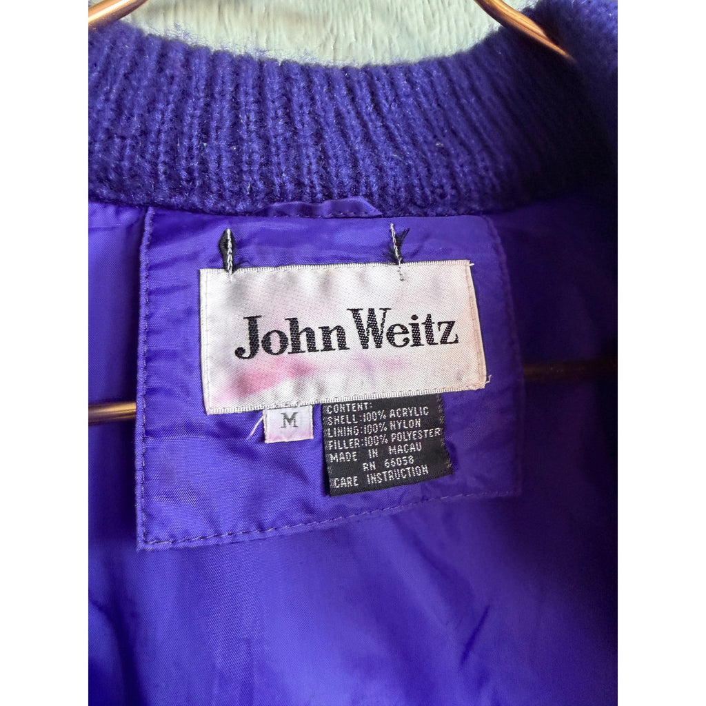 Vintage John Weitz Chunky Sparkle Funky Cardigan Sweater, Medium