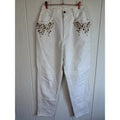 Vintage Monique Jeans White Size 9/10 High Rise Jeans Beads