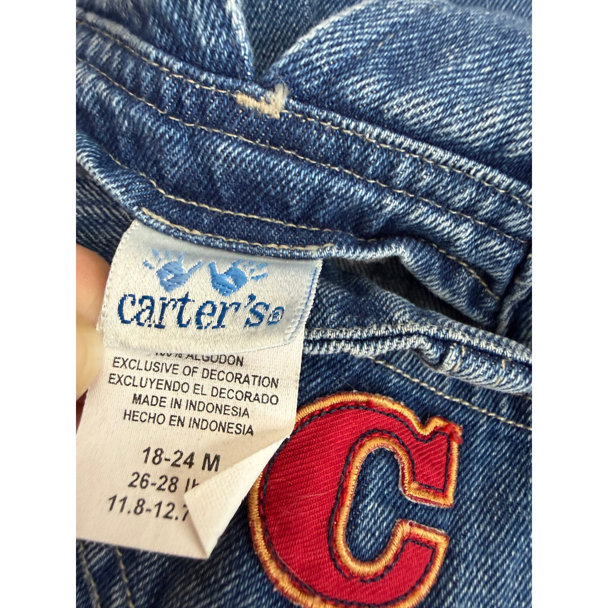Vintage Carters Jean Overalls 18-24 Months Little Truck Logo