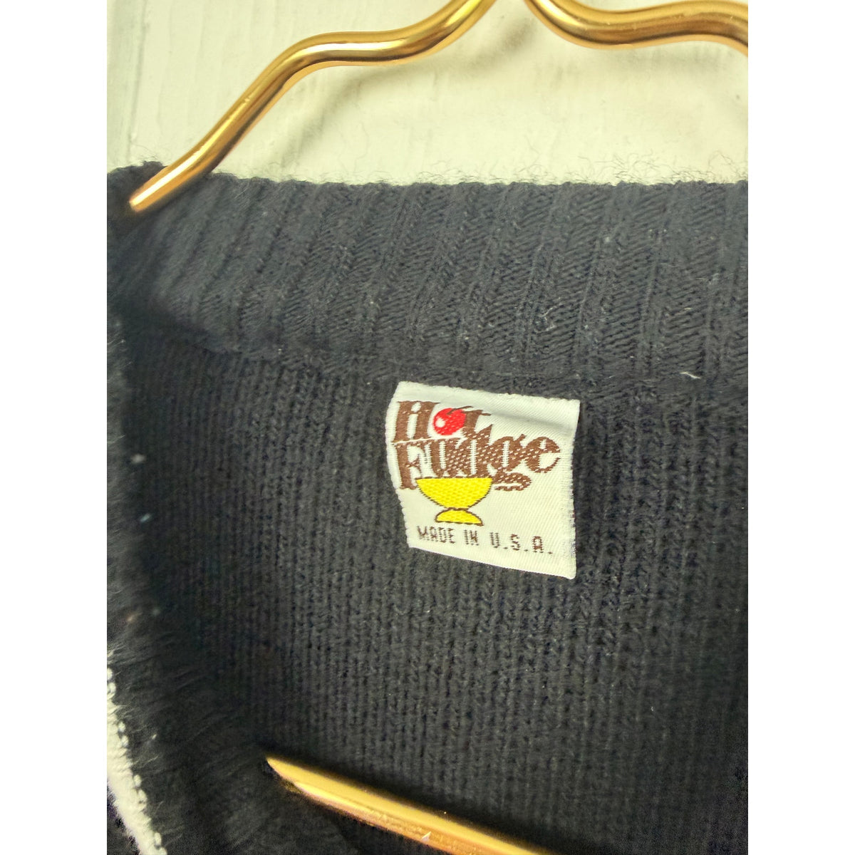 Vintage Scottie Dog Heart Sweater Made in USA Black Red White