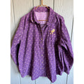 Vintage Tweety Bird Purple Corduroy Button Down Shirt Floral Looney Tunes 90s