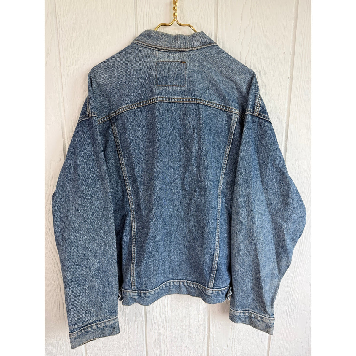 Vintage Levi’s 70507 Denim Trucker Jacket USA Large Oversized 80s 90s Blue Jean