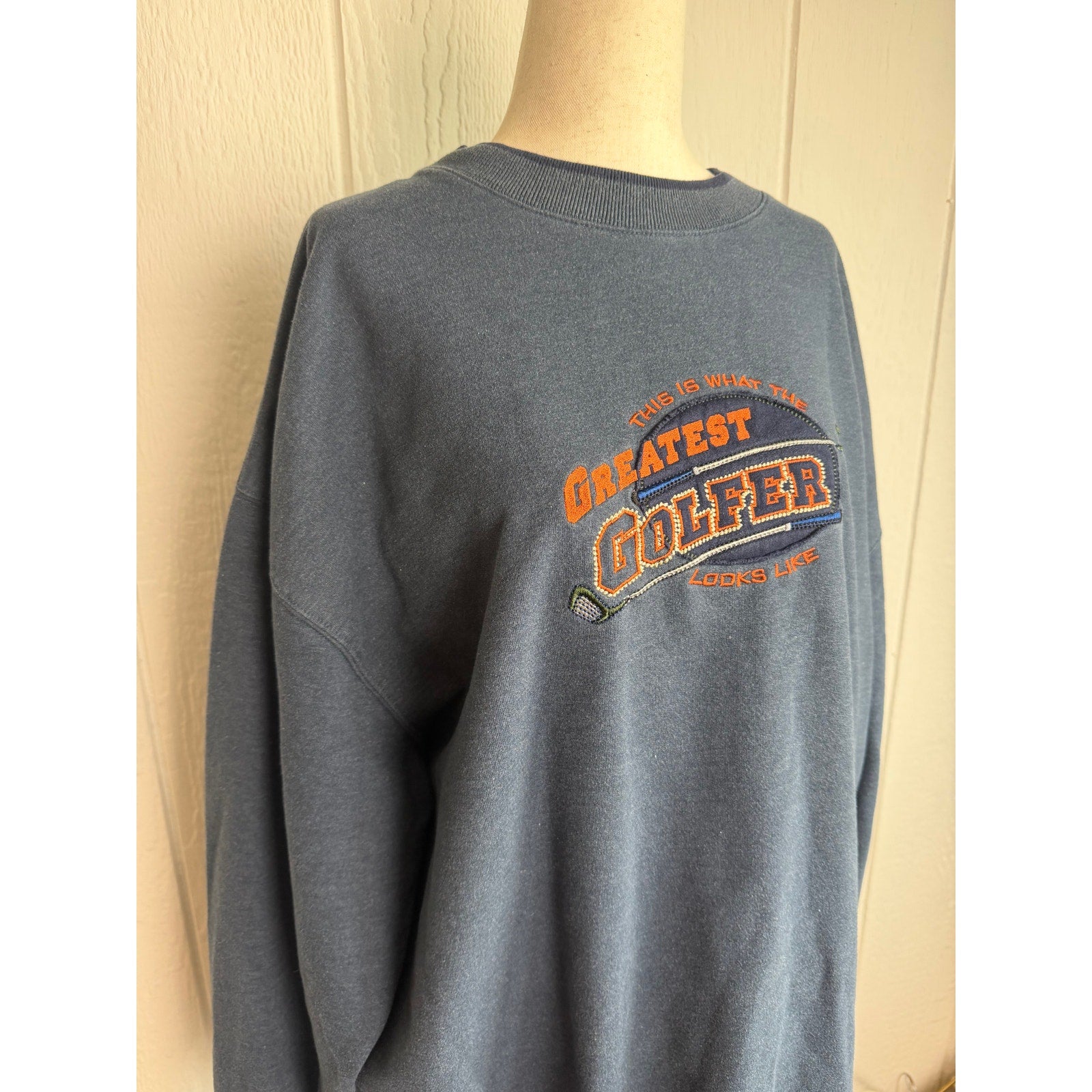 Vintage 90s Greatest Golfer Crewneck, XXL