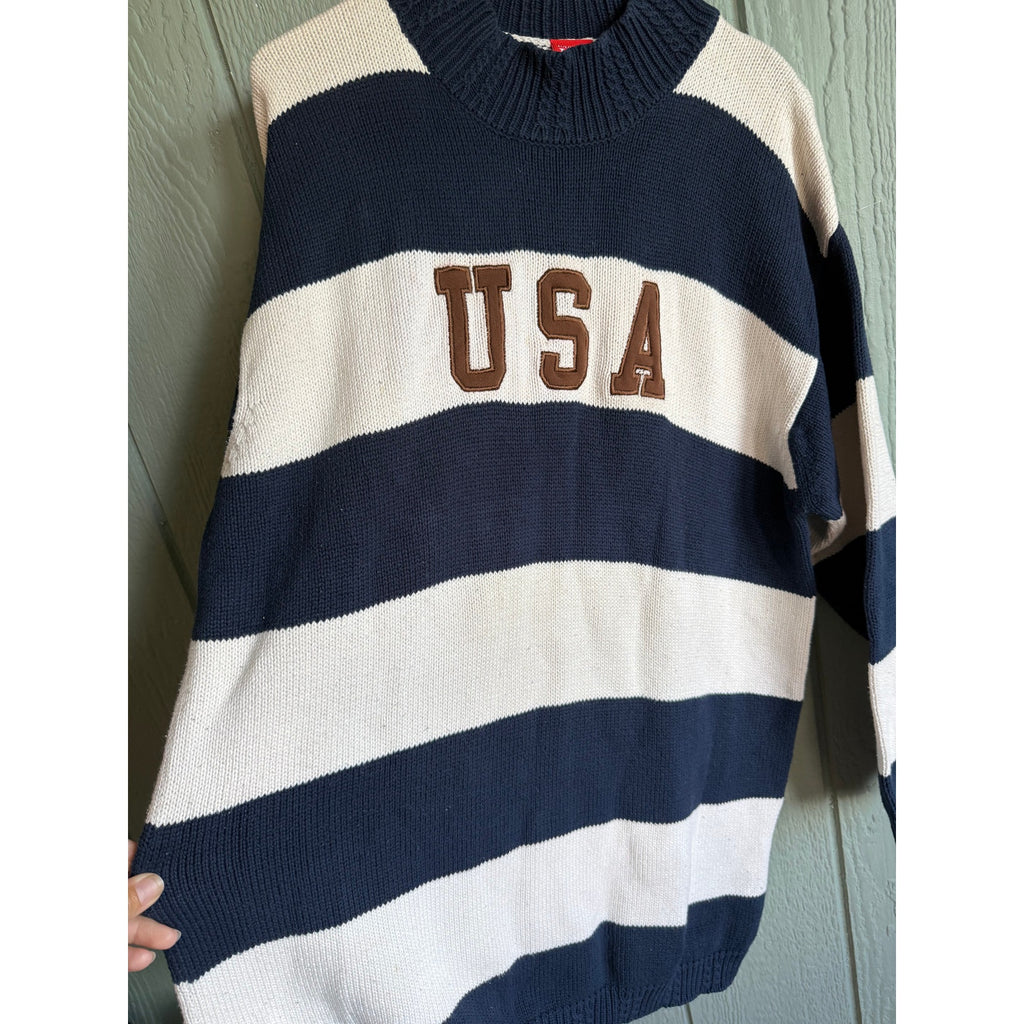 Vintage American Chunky Sweater Dress Tunic, Large