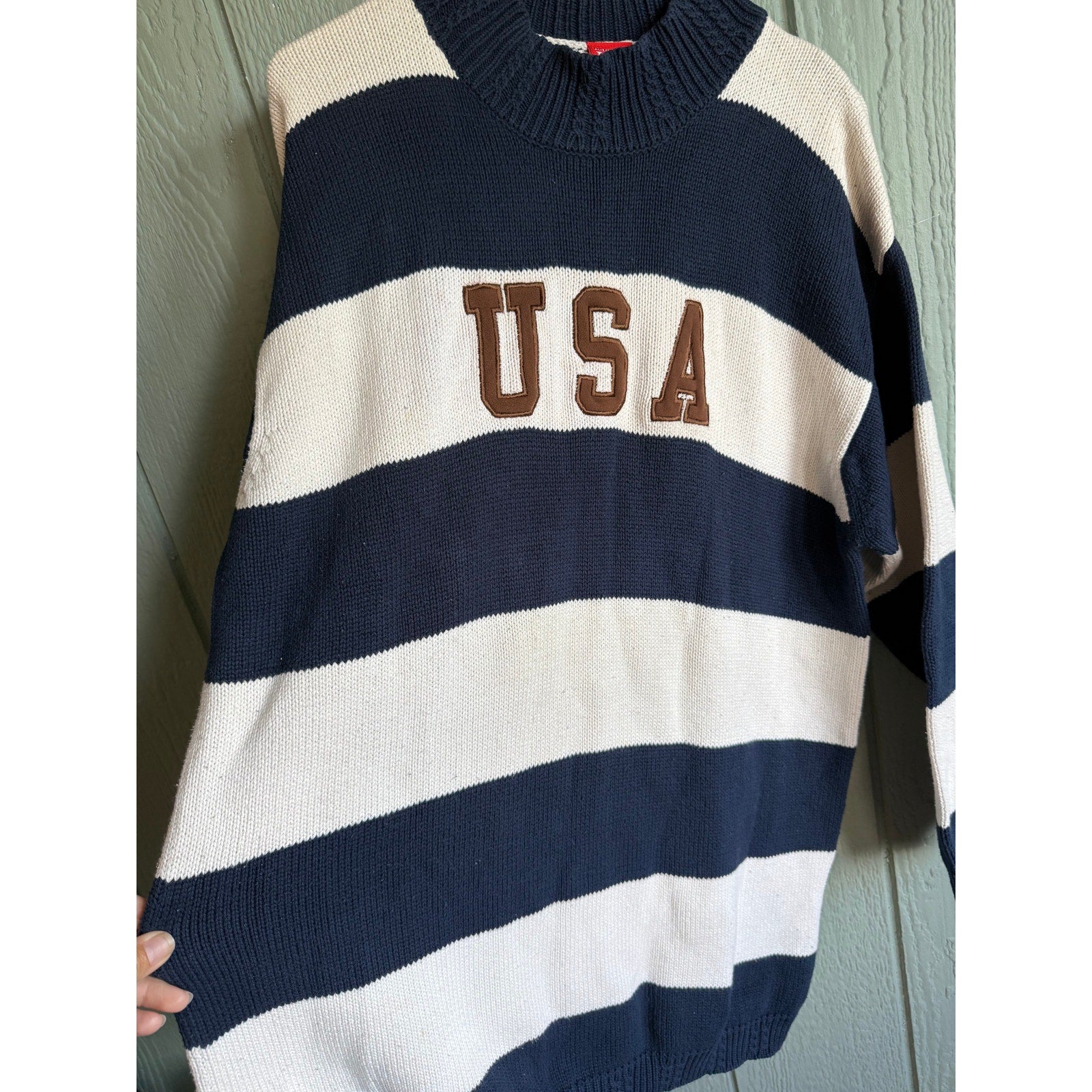 Vintage American Chunky Sweater Dress Tunic, Large