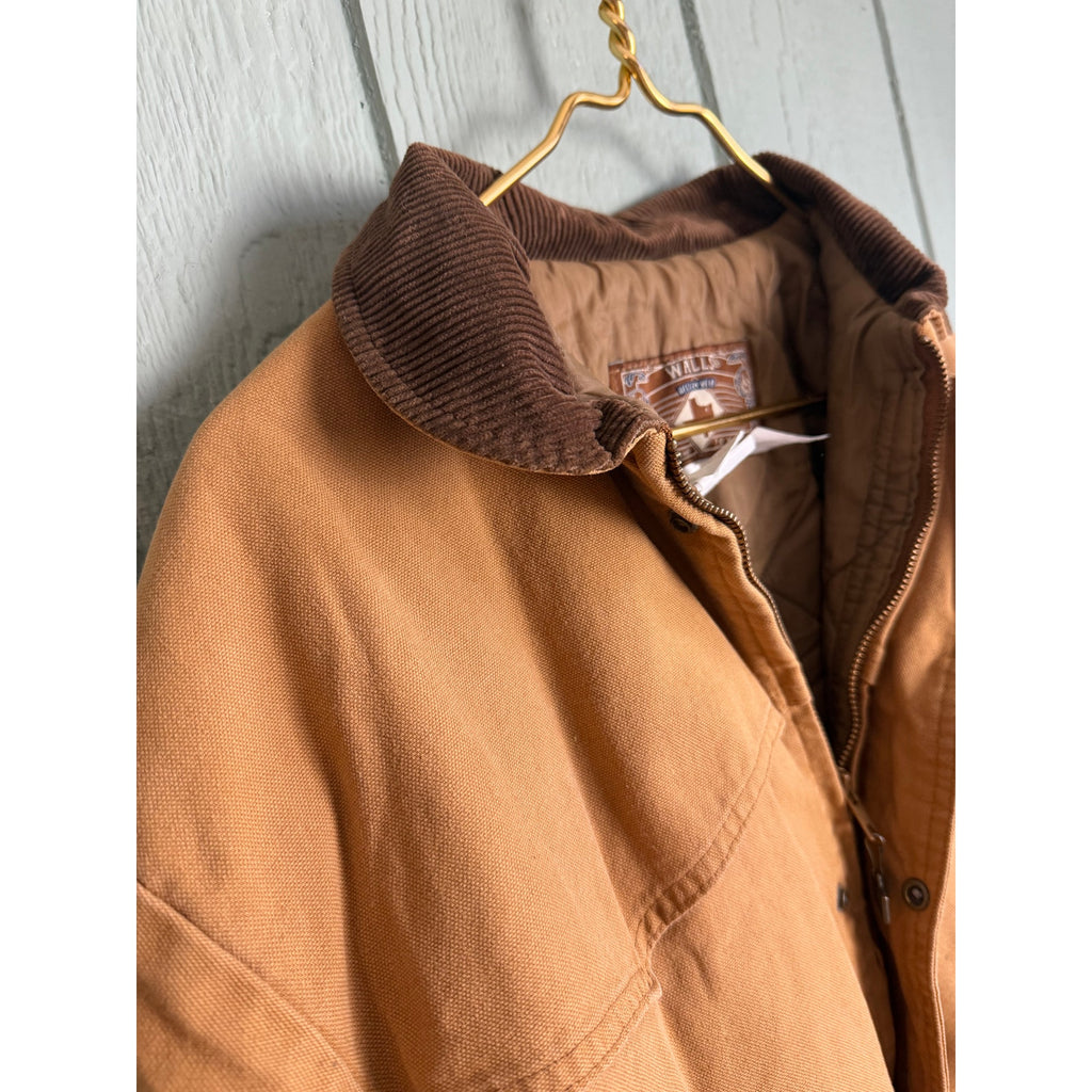 Vintage Walls Western Wear Insulated Duck Canvas Work Jacket | Tan | XL USA Made