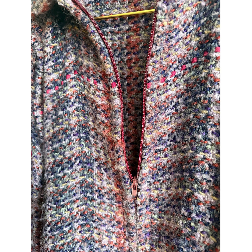 Vintage Tapestries Ireland Zip-Off Sleeve Wool Knit Jacket Sweater Ireland
