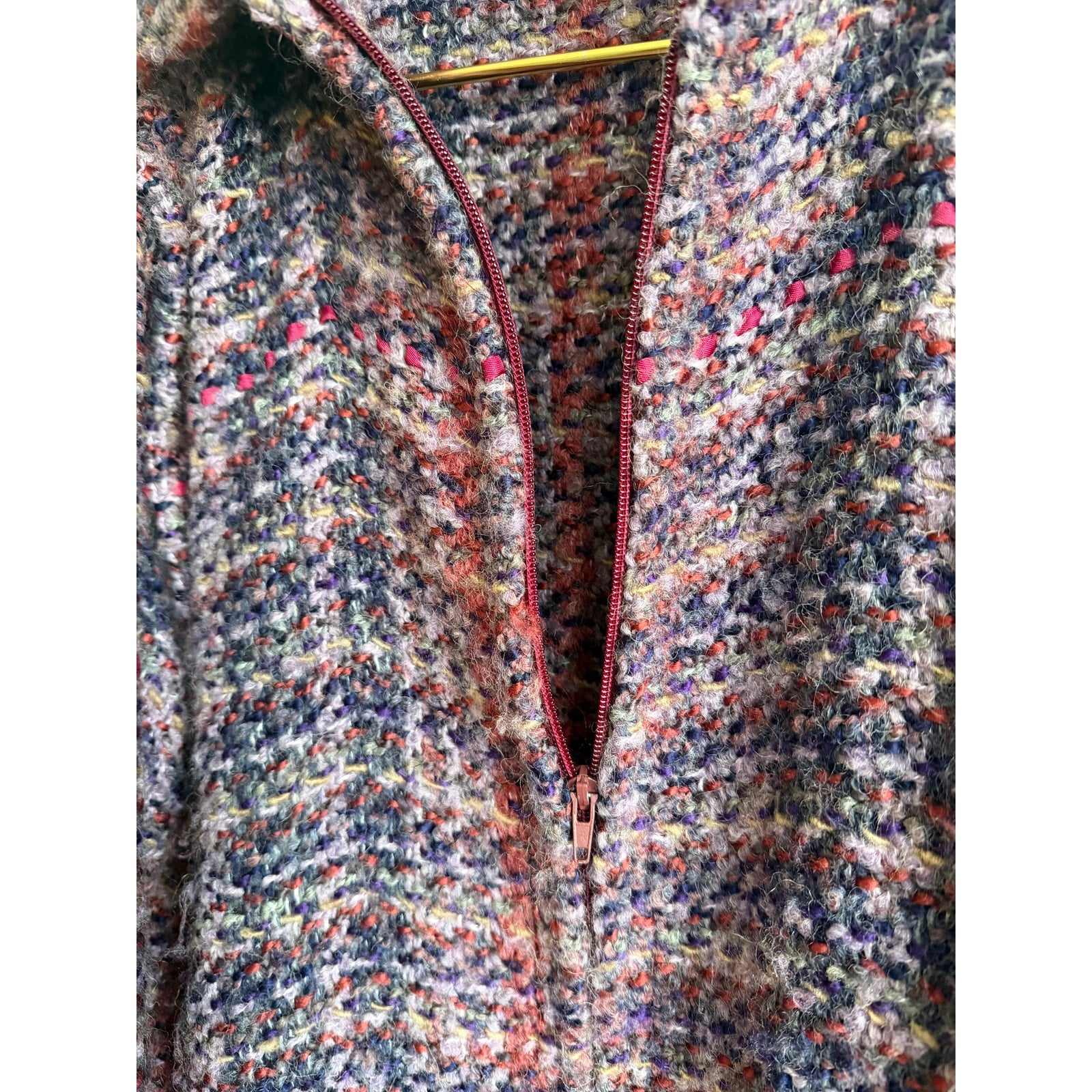 Vintage Tapestries Ireland Zip-Off Sleeve Wool Knit Jacket Sweater Ireland