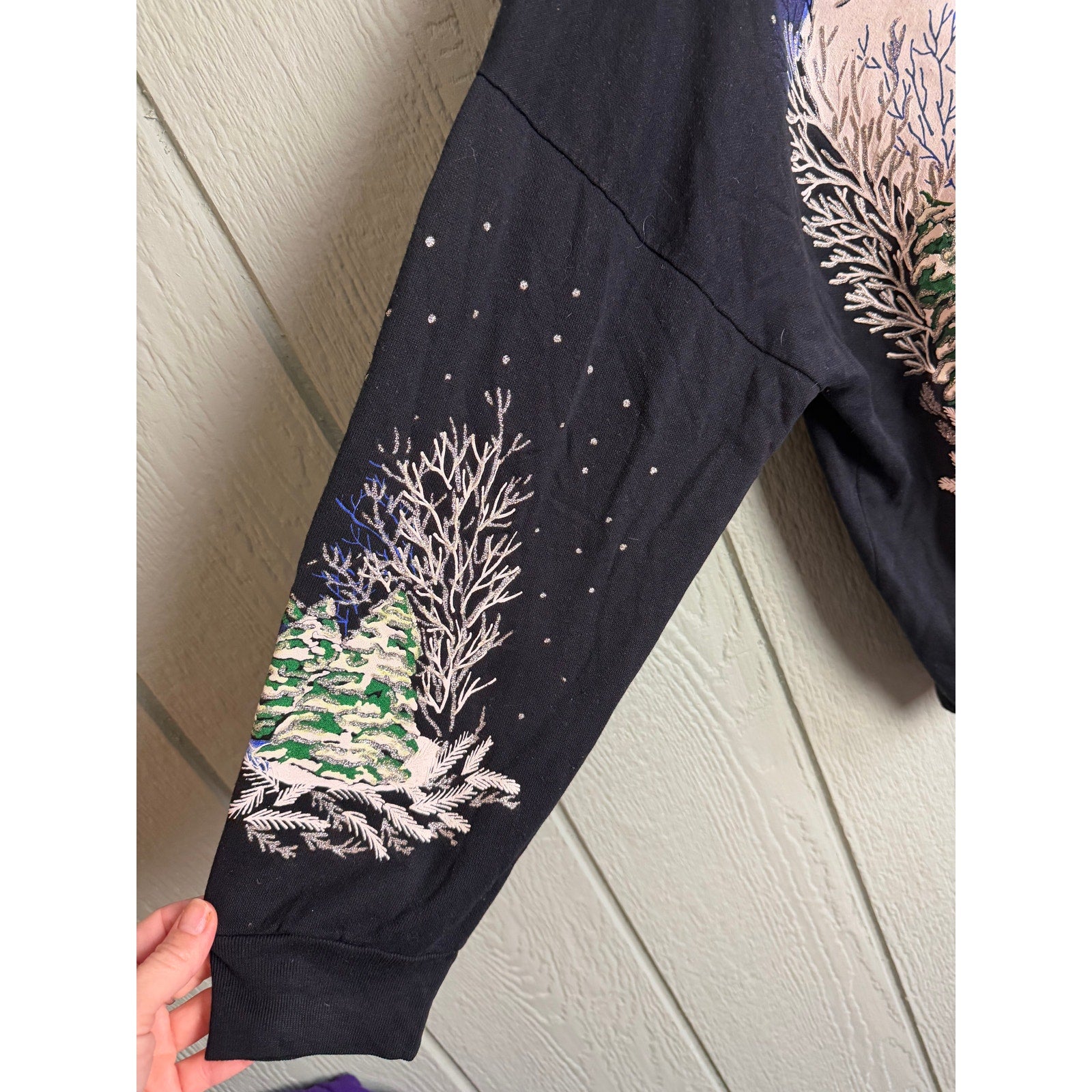 Vintage Nutcracker Ugly Christmas Sweater Winter Scene Happy Holidays Sweatshirt