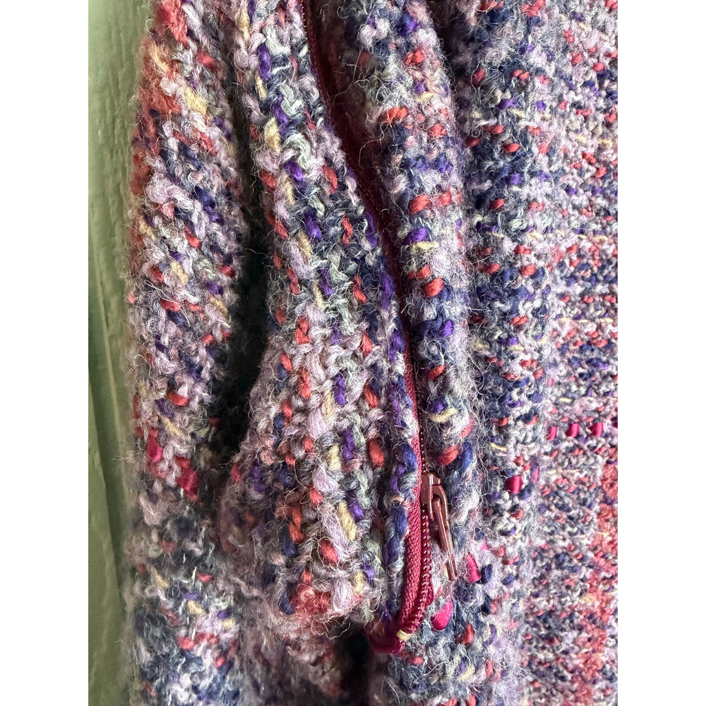 Vintage Tapestries Ireland Zip-Off Sleeve Wool Knit Jacket Sweater Ireland