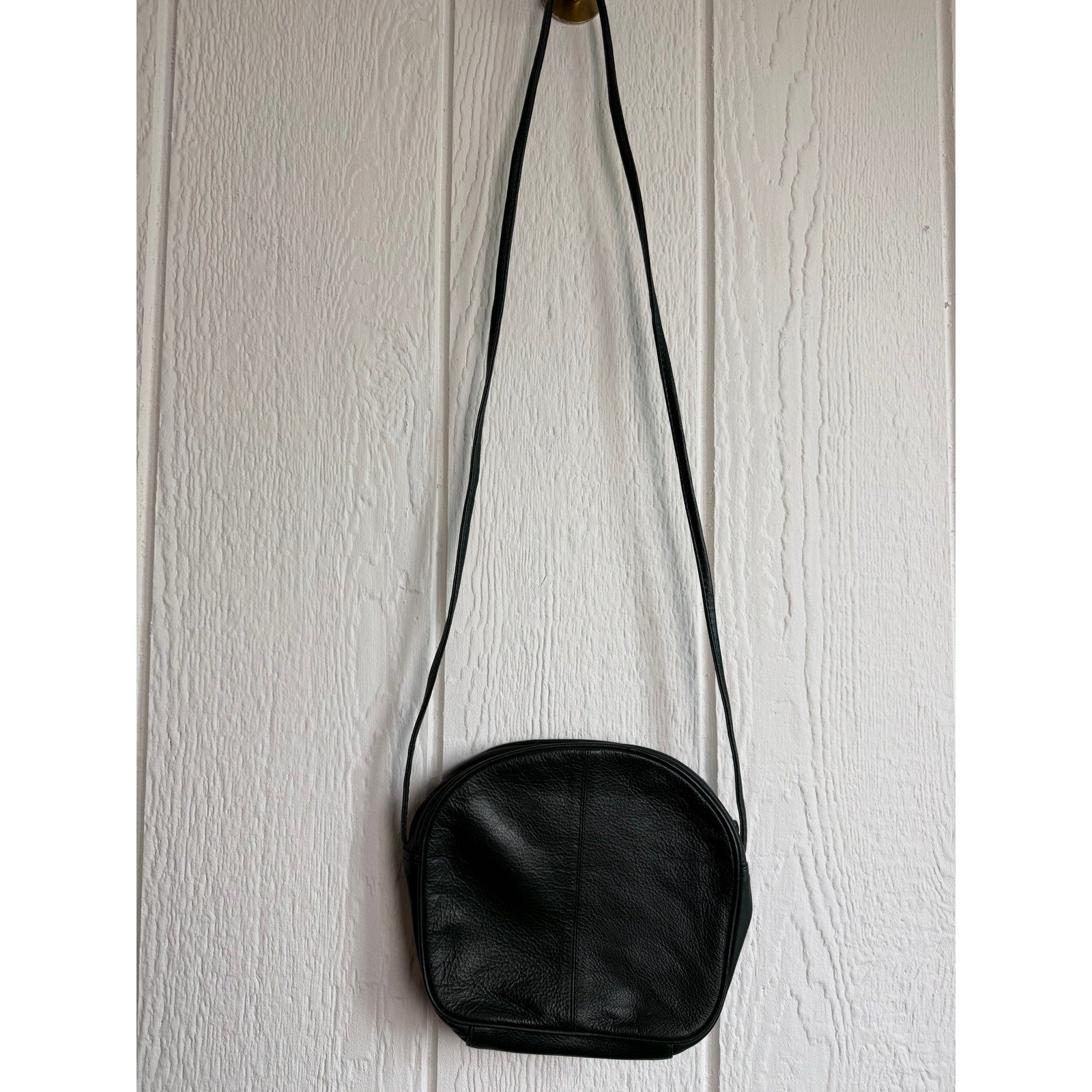 Vintage Carlos D' Santi Forest Green Genuine Leather Crossbody Shoulder Bag Boho